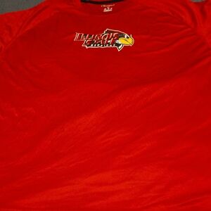 Champion Red Illinois State Tee